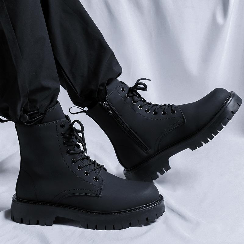 Ботинки Мартин мужские осенне-зимние длинные рабочие интернет-знаменитость хай-стрит мягкая кожа британский яппи мужские ботинки британский стиль 3301-K