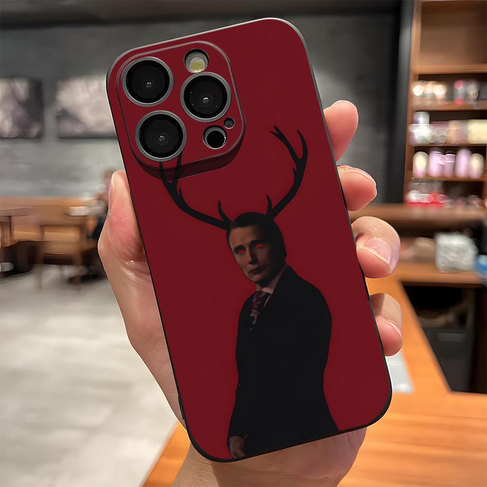 Чехол для телефона с изображением сериала ужасов Ганнибал Для IPhone 17 Pro Max 15 Pro 16 14 Plus 12 13 Mini 11 Pro Ударопрочный Мягкий Чехол
