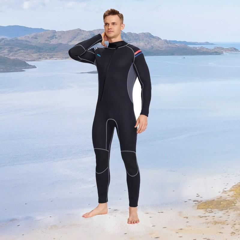 3mm Neoprene Fullsuit Wetsuit Men Women Warm Surfing Diving Snorkeling Winter Swimming Fall Use
