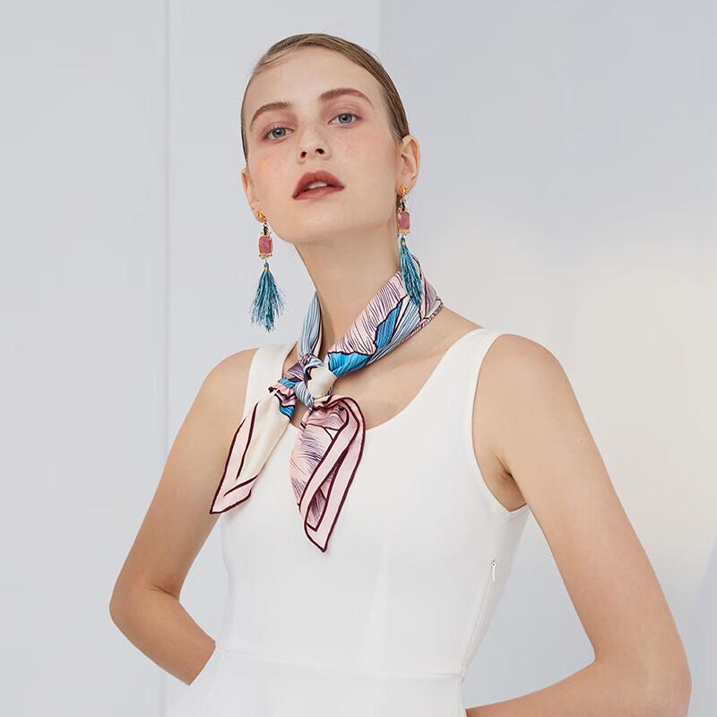 Aurora Iris Mulberry Silk Scarf