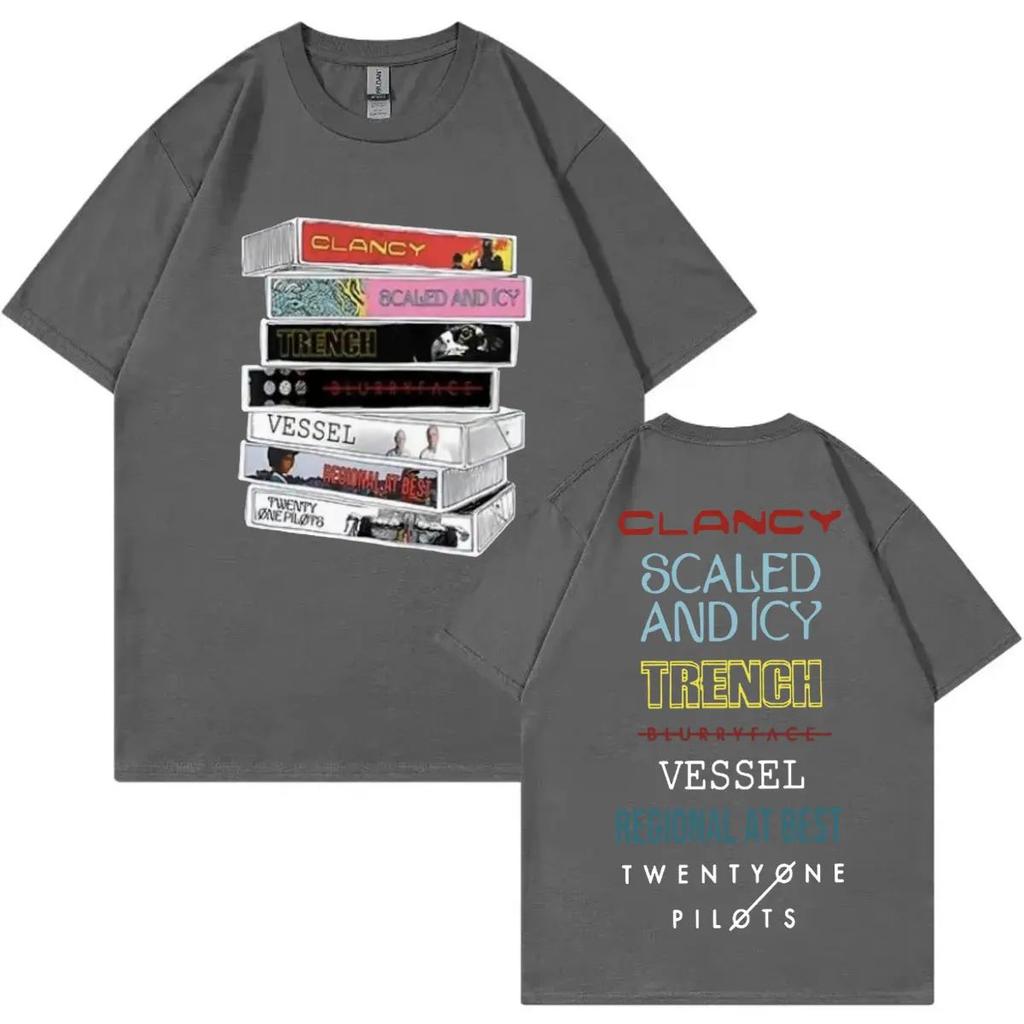 Футболка с графикой альбома Twenty One Pilots, рок-группа, мужская, женская, трендовая, хип-хоп, ретро, повседневная модная футболка с коротким рукавом