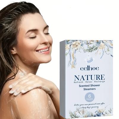 Ароматизированная таблетка для душа с ароматом розы, ароматерапевтическая таблетка для душа для глубокого очищения тела