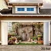 2D Rustic Easter Backdrop - Vintage Farmhouse Photography Background for Party