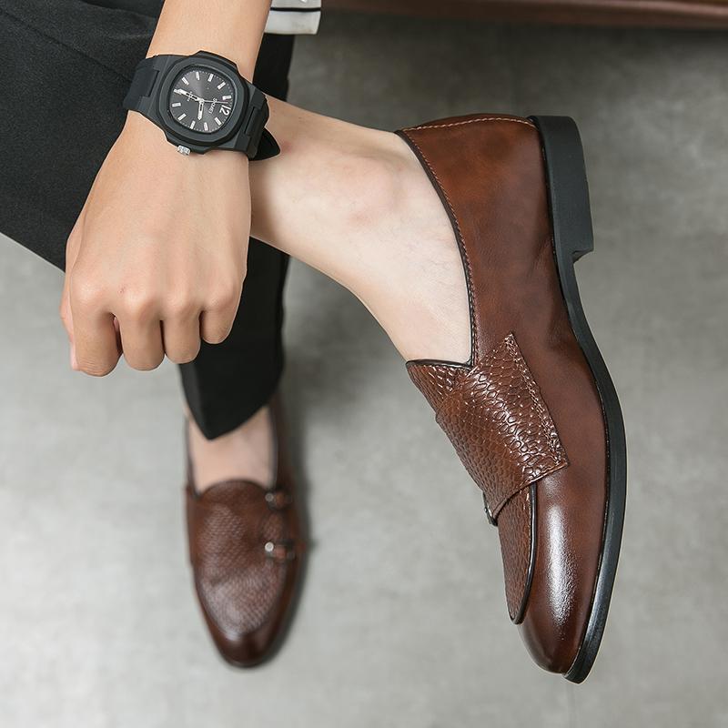 Классические туфли-броги мужские легкие кожаные туфли для мужчин большого размера 48 мужские туфли в британском стиле слипоны мужские