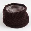 Autumn and Winter Hedging Knitted Bib Warmth for Men and Women All-match Wool Scarf Windproof Plus Velvet Thickening Cervical Collar