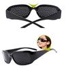 Black Eyesight Vision Training Exercise Eye Care Improve Pinhole Glasses Hot!