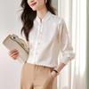 Новая рубашка в китайском стиле с пуговицами в китайском стиле для женщин весной новый стиль дизайн ниша маленькая рубашка топ