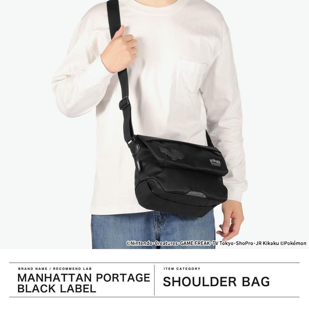 Portage Черная Сумка-мессенджер Manhattan Portage MESEROLE MESSENGER BAG TWL POKEMON MP1616TWLBLPKMN Черная [Лейбл Manhattan]