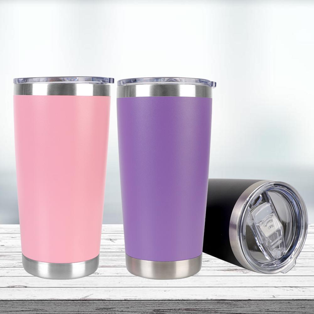 Insulated Leakproof Vacuum With Lids Stainless Steel Tumbler Thermal Mug Beer Cups Water Bottle 20oz