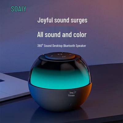 Портативная Bluetooth-колонка SOAIY S65 с цветной светодиодной подсветкой, штекер CN (адаптер в комплекте)