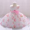 Lovely Print Flower Little Baby First Communion Dress Birthday Party Dress For Girls