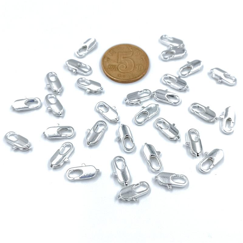 10 шт. 5*12 мм, высокое качество, пряжка-лобстер из сплава, квадратная пряжка, ожерелье, браслет, цепочка, сделай сам, изготовление ювелирных изделий