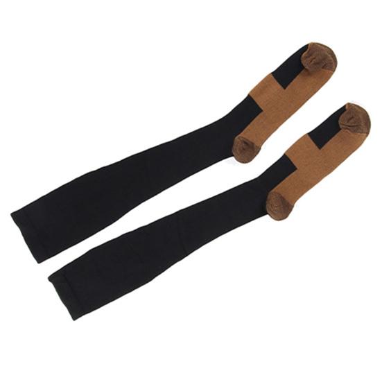 1 Pair Women Winter Sport Socks Compression Yoga Socks Knee Length Long-tube