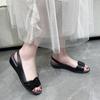 TUINANLE Women Wedge Sandals Summer Open Toe Jelly Shoes Anti-slip Casual Ladies Platform Shoes