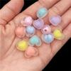 Earrings Marking Acrylic Fashion Handmade DIY Material Bracelet for Jewelry Necklace Core Peach Heart Beads 10pcs Matte