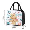 Cartoon Capybara Lunch Bag Insulated Food Container Portable Thermal Bento Box Bag Multifunctional Kids School Picnic Food Pouch