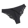 Lace Thongs for Women Sexy G-String Underwear Seamless T Back Low Waist Panties Ice Silk Comfy Briefs