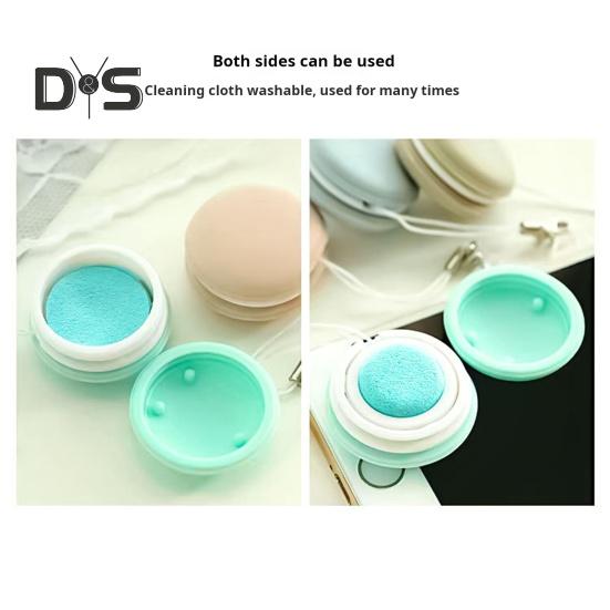 4 шт. очиститель экрана телефона с портативным шнурком, ластик для отпечатков пальцев, шарики для чистки сенсорных очков, шарик для чистки экрана, щетка для очков