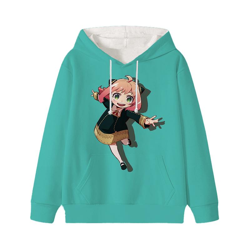 Spy X Family Hoodie Cartoon Anya Forger Pullover Loyor Yor Forger Boys Girls Personality Outfits Tops Children Gift Clothes
