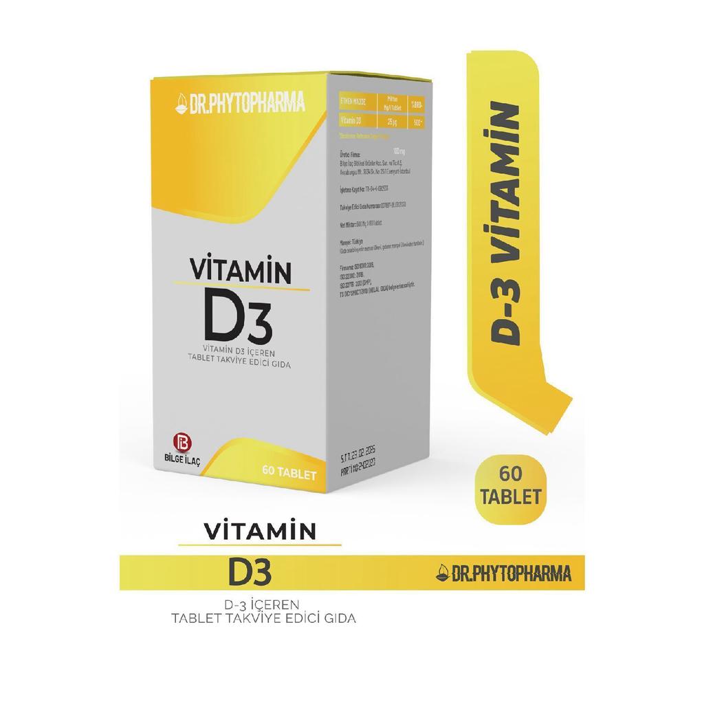 Vitamin D3 1000 Iu 25 Mcg 60 Tablets