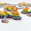 3D Printed Crystal Dragon Articulated Dragon Fidget Toy Cherry Blossom Dragon Home Office Decor Birthday Gift for Boys