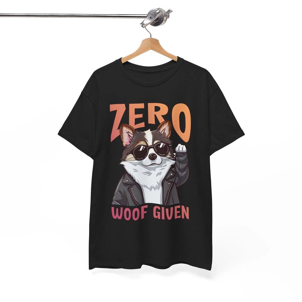 Genius Humor T-Shirt - Smart & Sarcastic Tee for Clever People Zero Woof Given