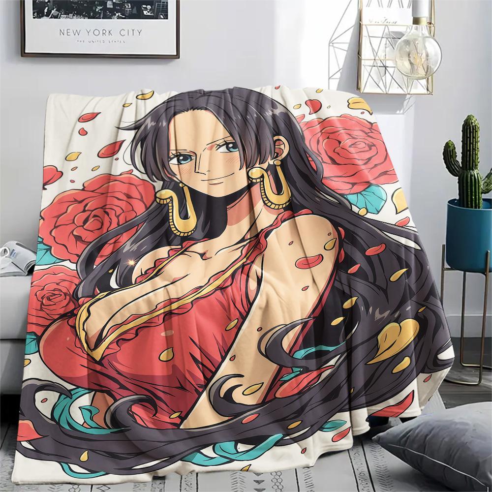 1PC Nico Robin Patterned Flannel Blanket Suitable For All Seasons For Home Decor Warmth And Comfort Gifts Holiday Present