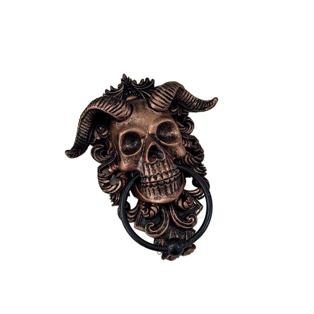 Sheep Head Satan Door Hanging Hell Devil Head Knocker Retro Skull Door Knocker Wall