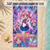 Beach TowelSailor Moon Custom Name Text Personalized Soft Towel for Beach Pool Indoor Home Decor Gift