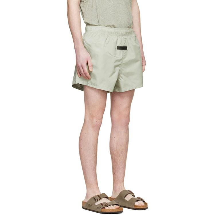 Fear of God Essentials Мужские нейлоновые шорты Весна/Лето 2022 Низ изделия Цвет морской пены FOG-SS22-751