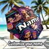 Custom Name Personalized Kpop Demon Hunter Print Umbrella, Auto Open Close, 8‑Rib Sturdy Frame, Commute Camping Hiking Use, Birthday Gift