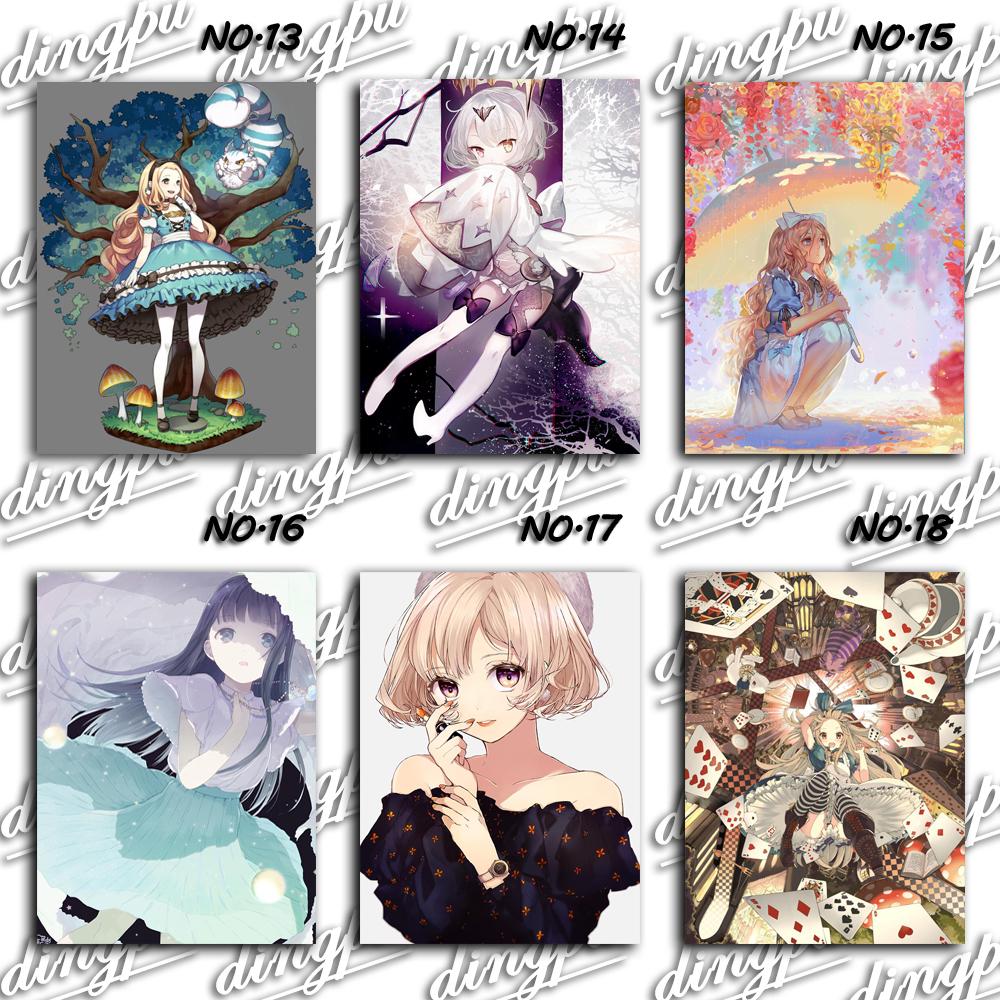 Полный круглый 5D DIY алмазная живопись аниме кошка девушка 3d узор для вышивки Фэнтези эльф принцесса вышивка крестиком мозаичная наклейка