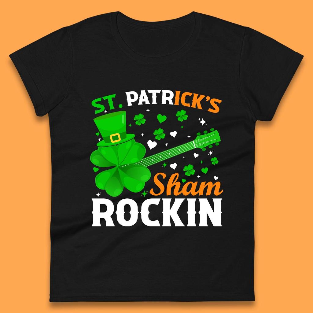 St. Patrick's Sham Rockin Womens T-Shirt Mens Tops Tees Unisex