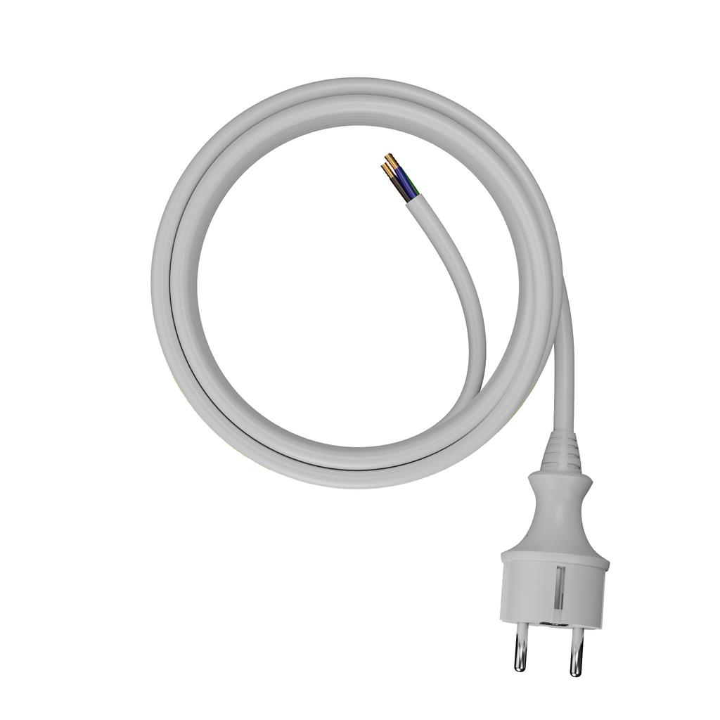 Awtools Przewód Z Wtyczką 2M 3X1,5 Białyh05Vv-F