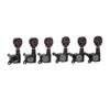 3 Left 3 Right String Tuning Keys Fully Enclosed Knob Zinc Alloy Machine Head Tuners for Acoustic El