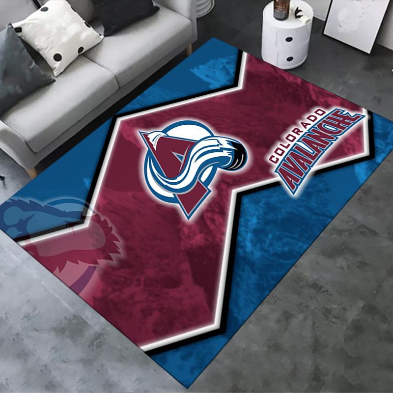 Colorado Avalanche Logo Carpet Rug for Living Room Bedroom Home Sofa Decoration,Kids play Non-slip Floor Mat