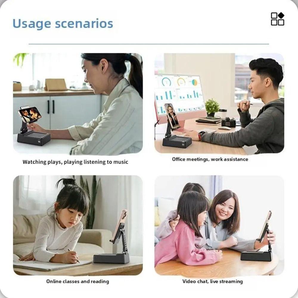 Multi Functional Mobile Phone Holder 3 In 1 Charger Phone Stand with Bluetooth Speaker  Desktop