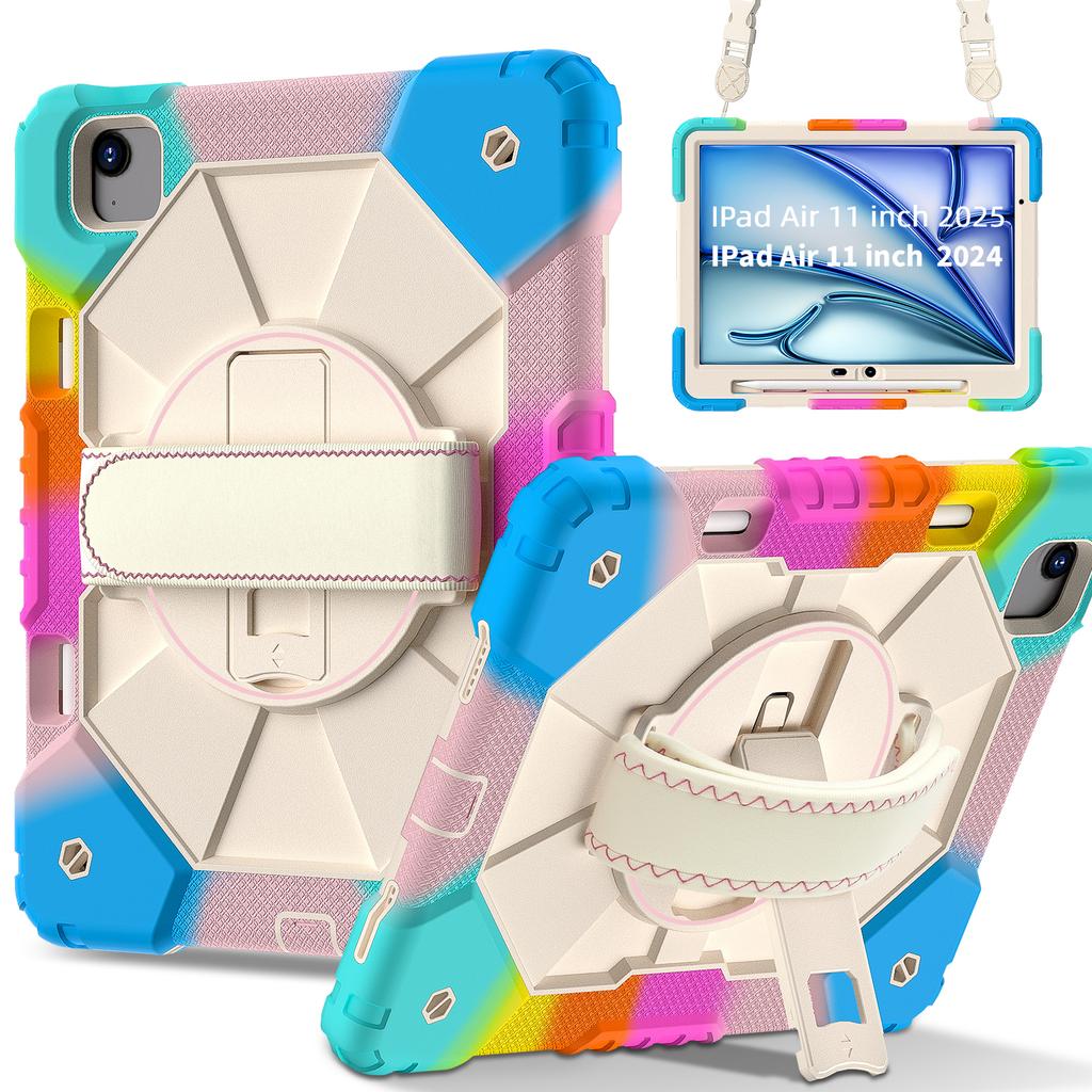 360 - Degree All - Round Protection! Multifunctional Tablet Case for Apple iPad Air 11 (2024)/ Air 11‑inch (M2)/ iPad Air 11 (2025)/ Air 11‑inch (M3)