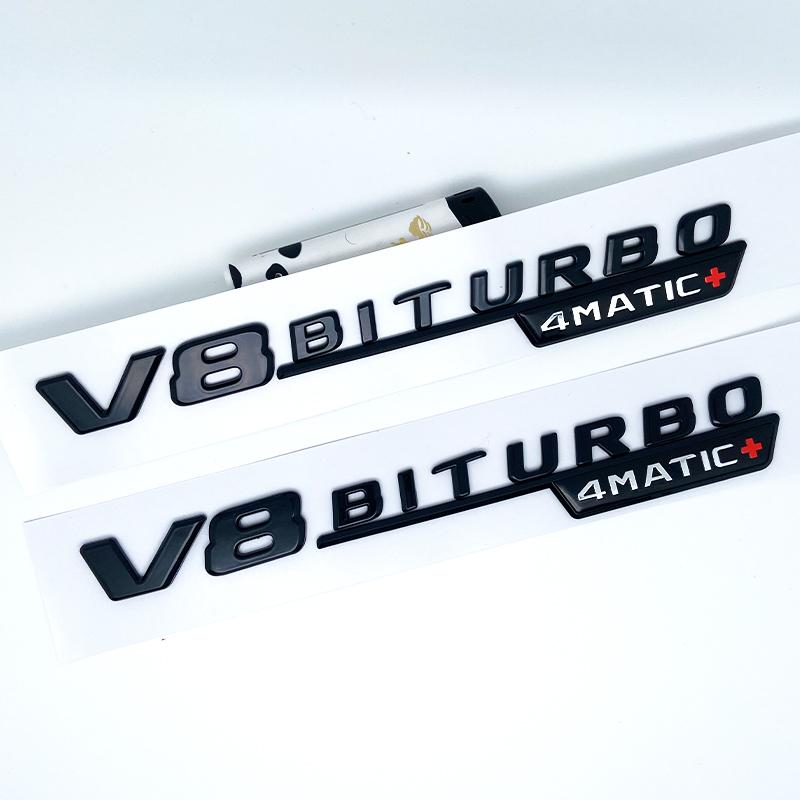 AAZB1 Letters GLE43 GLE53 GLE63 GLE63S V8 Biturbo 4matic+ Emblem for Car Side Trunk Rear W166 W167 Logo Sticke
