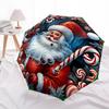 1pc Christmas Santa Claus Folding Umbrella | Elegant Design, Fashionable Accessory, Durable Construction, Sturdy Ribs yy251107024