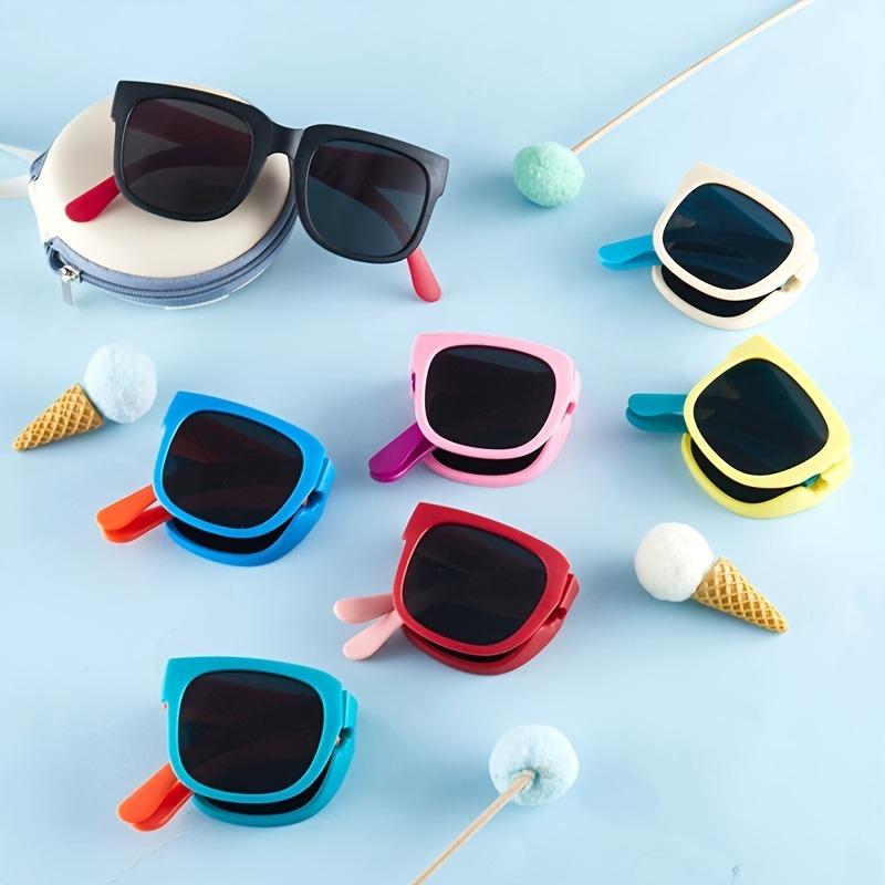 5 ШТ Складные Модные Очки Цвета Моранди Мужские и Женские Летние Модные Очки Подарок на День Рождения и Праздник Украшения