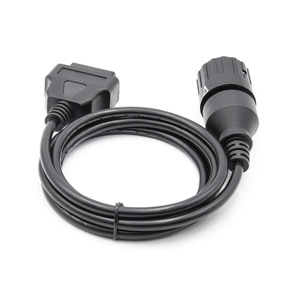 ABS & Metal Motorcycle OBD Cable Black Motorcycle Diagnostic Adapter Motorcycle Repair