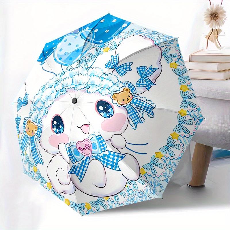 Cinnamoroll,Baby Automatic Umbrella-Foldable, Durable 8-Bone Design, Compact and Stylish, Great for Camping, Halloween, Christmas, Mother's