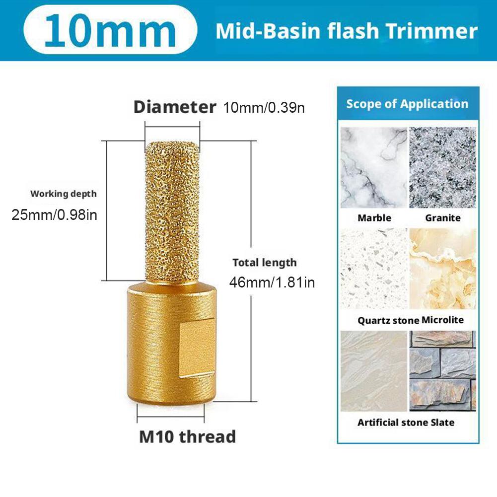 6/10/15 мм Бор Фреза Вращающийся Инструмент Шлифовальная Насадка Для Угловой Шлифмашины Финишная Шлифмашина для Твердых Материалов Инструмент для Ремонта