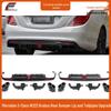 Комплект заднего диффузора и выхлопных труб Brabus для Mercedes-Benz S-Class W222 2014-2017