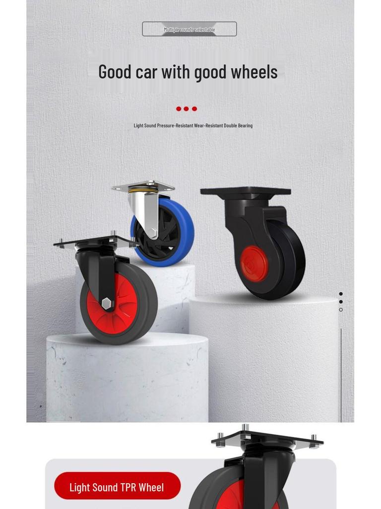 Silent Foldable Flatbed Hand Cart: Portable Turnover Trolley & Hand Truck