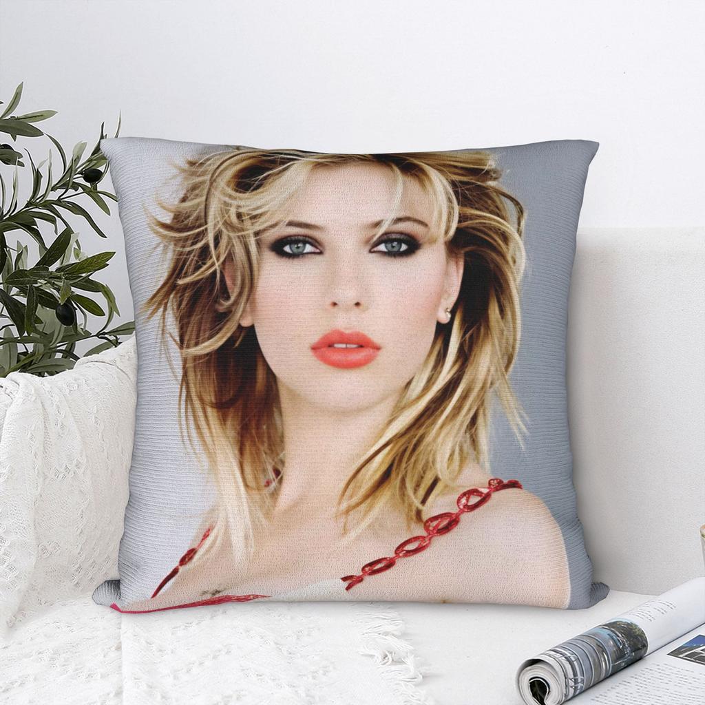 Scarletts Johanssons Pillow Case American Actor Design Pillow Cover Morden Pillowcases For Couch Sofa Bedroom