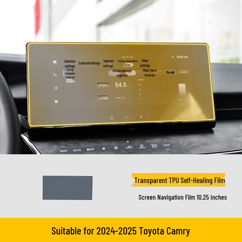 Защитная пленка из ТПУ для экрана центральной консоли Toyota Camry 18-25