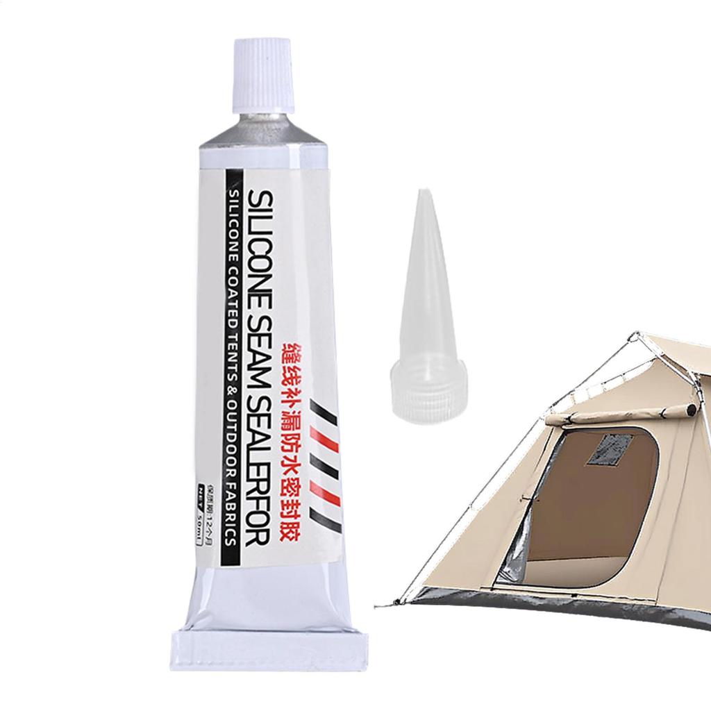 Tent Seam Sealer Waterproof 50ml Outdoor Shelter Sealant Glue Awning Fixing Sealant for Tents, umbrellas, canopies, and fabrics