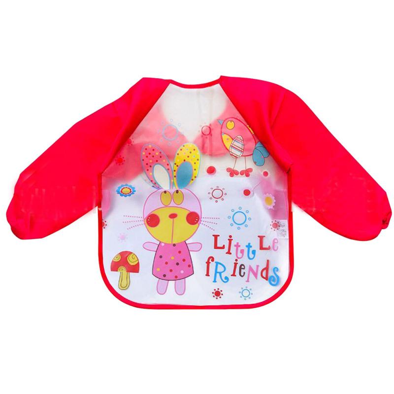 Baby Bibs Infant Burp Clothes Long Sleeve Waterproof Feeding Accessories